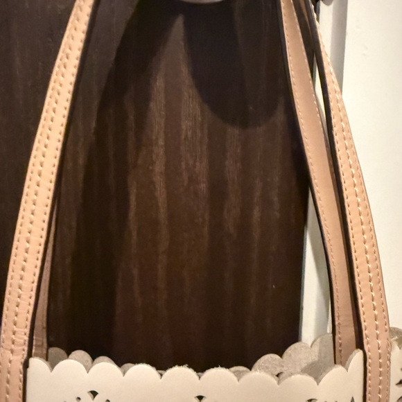 Coach Tan and Cream Laser-Cut Tote - Picture 5 of 5